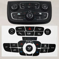 For Jeep Compass 2017-2021 Black Ac Button Overlay Sticker Vinyl Decal