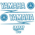 Yamaha Boat Cowling Decal U30921-16 | 300 Four Stroke Royal Blue (Kit)
