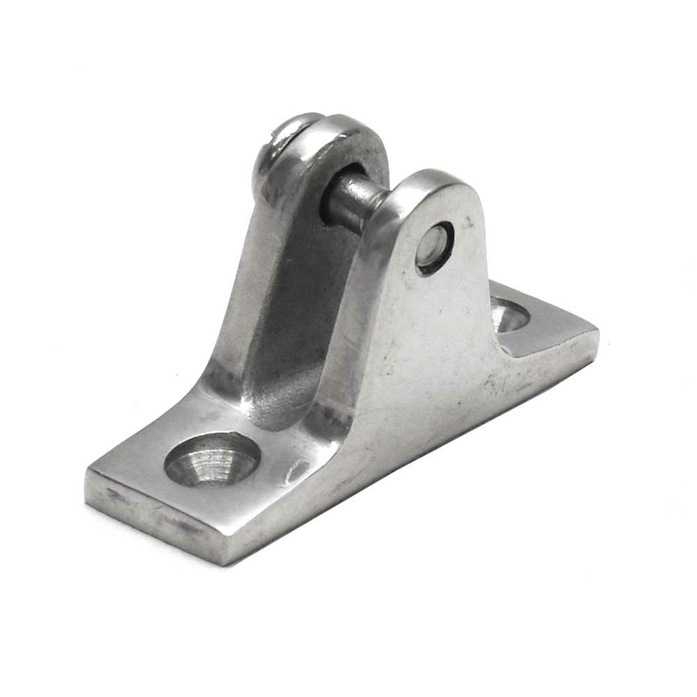 Stainless Steel Angled Base Deck Hinge 2 1/4 Inch