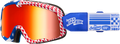 100 Percent Barstow Goggle Artist Series 123 Klan Mirror Red Lens