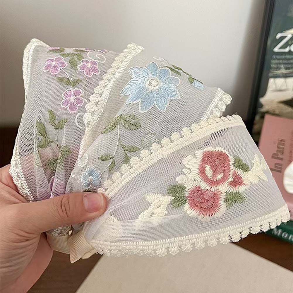 Lightweight Mesh Lace Flower Headband