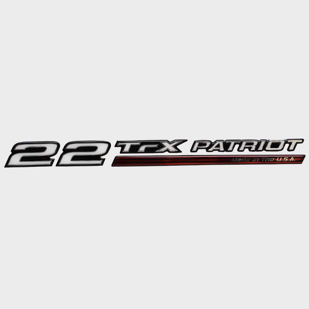 Triton Boat Raised Emblem Decal 303645 | Black Red White StickerOpens 