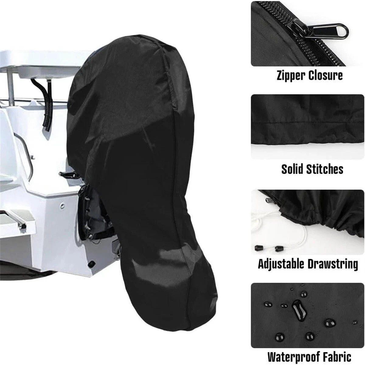 Outboard Motor Cover for 60-100HP Heavy-Duty Waterproof Engine Cover