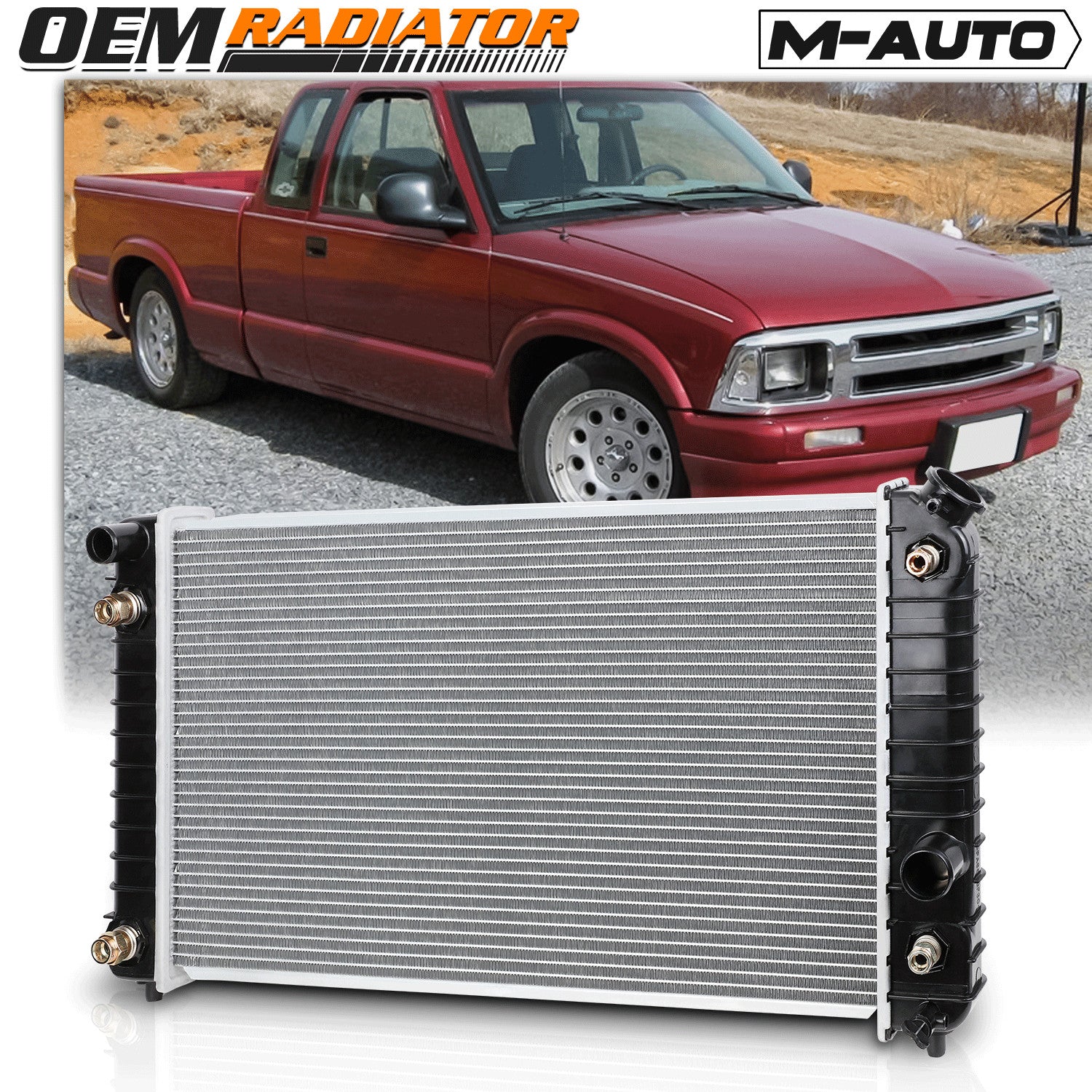 1826 Aluminum Radiator OE Replacement fit 1996-2005 Che