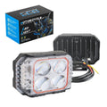 Led Motorcycle Fog Light Dual Mode White Yellow 27W Aluminum Ip65