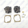 2pcs Fit Johnson Evinrude Carburetor Float Bowl Chamber W/gasket