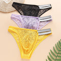 Men's Hollow Soft Briefs with Lace Design