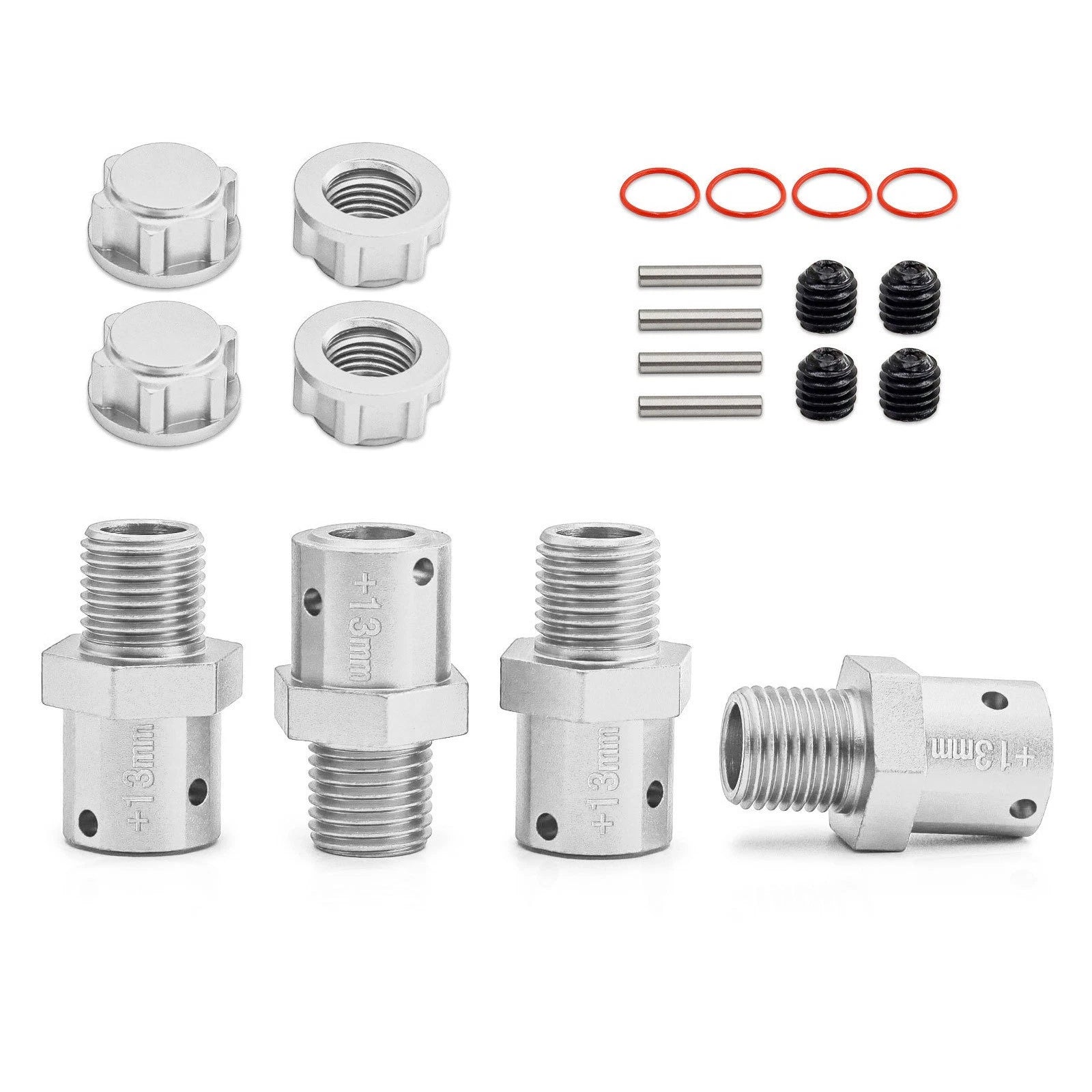 Alloy 13mm Hex Adapters For Arrma 1/8 6s Kraton Outcast Fireteam