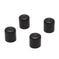 Boat Rod Holder End Caps | 1 Inch Black Vinyl (Set Of 4)