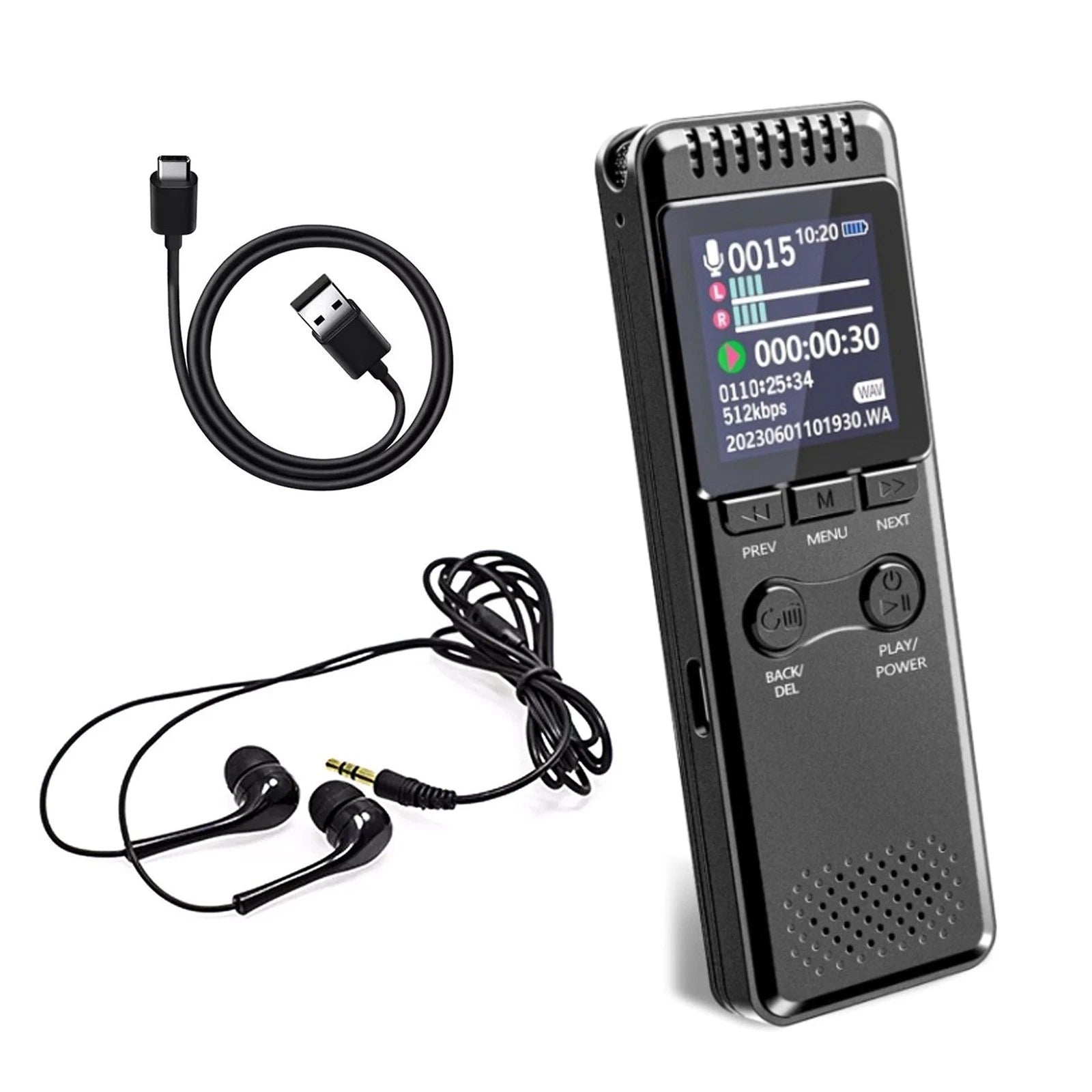 32gb Digital Voice Recorder Voice Activated Recorder For Lectures