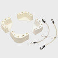 Tracker Boat Cooler Tie-Down White Plastic Kit by Tracker