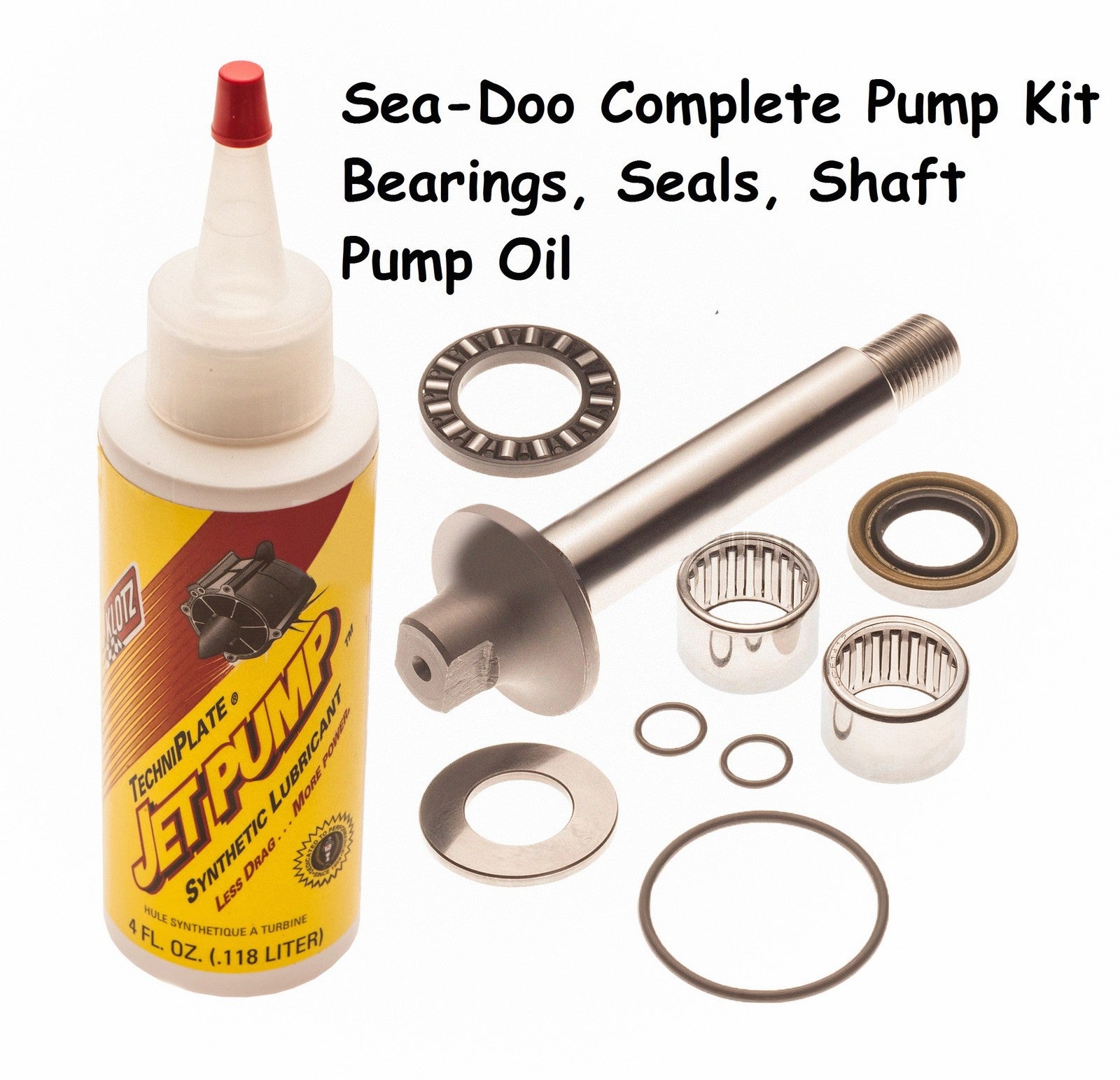 Sea Doo Complete Pump Rebuild Kit Shaft, Bearings And Oil 717 720 GTS 