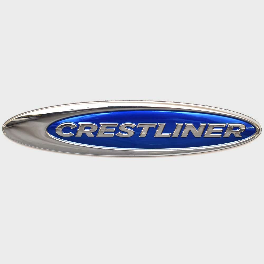 Crestliner Boat Raised Emblem Decal 5 1/2 Inch by Crestliner