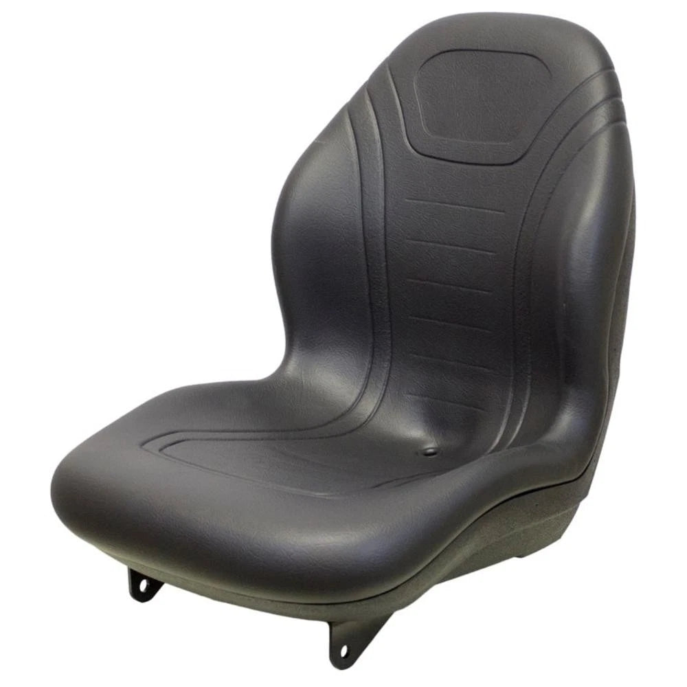 Black Vinyl Seat W/ Brackets Fits Case Ih Tractors Dx21 Dx24 Dx25