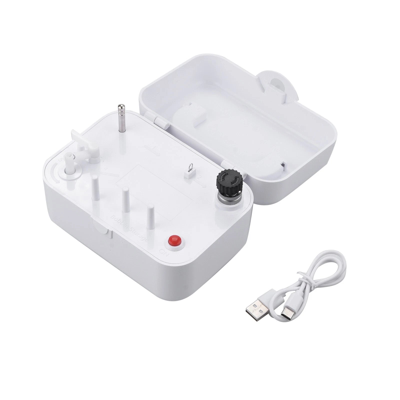 Portable Adjustable White Electrical Bobbin Winder Tool For Sewing