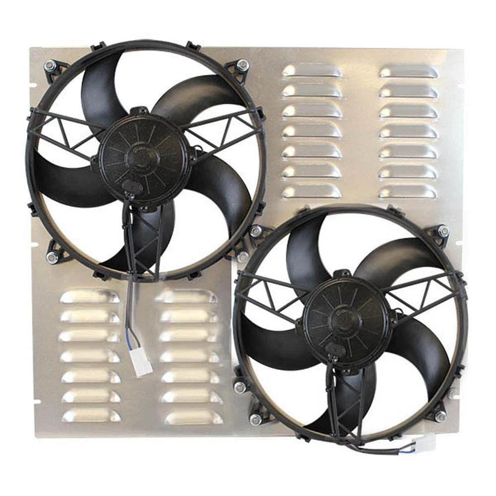 Z40111 Dual 11" High Cfm Electric Fan & Shroud - 21 3/4 X 19 3/4 X 3