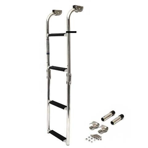 Springfield Boat Folding Ladder 4 Step Stainless by Springfield