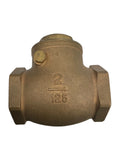 Kitz, 2" Swing Check Valve, 125PSI, Wog, Bronze, | Hook & Hull Co