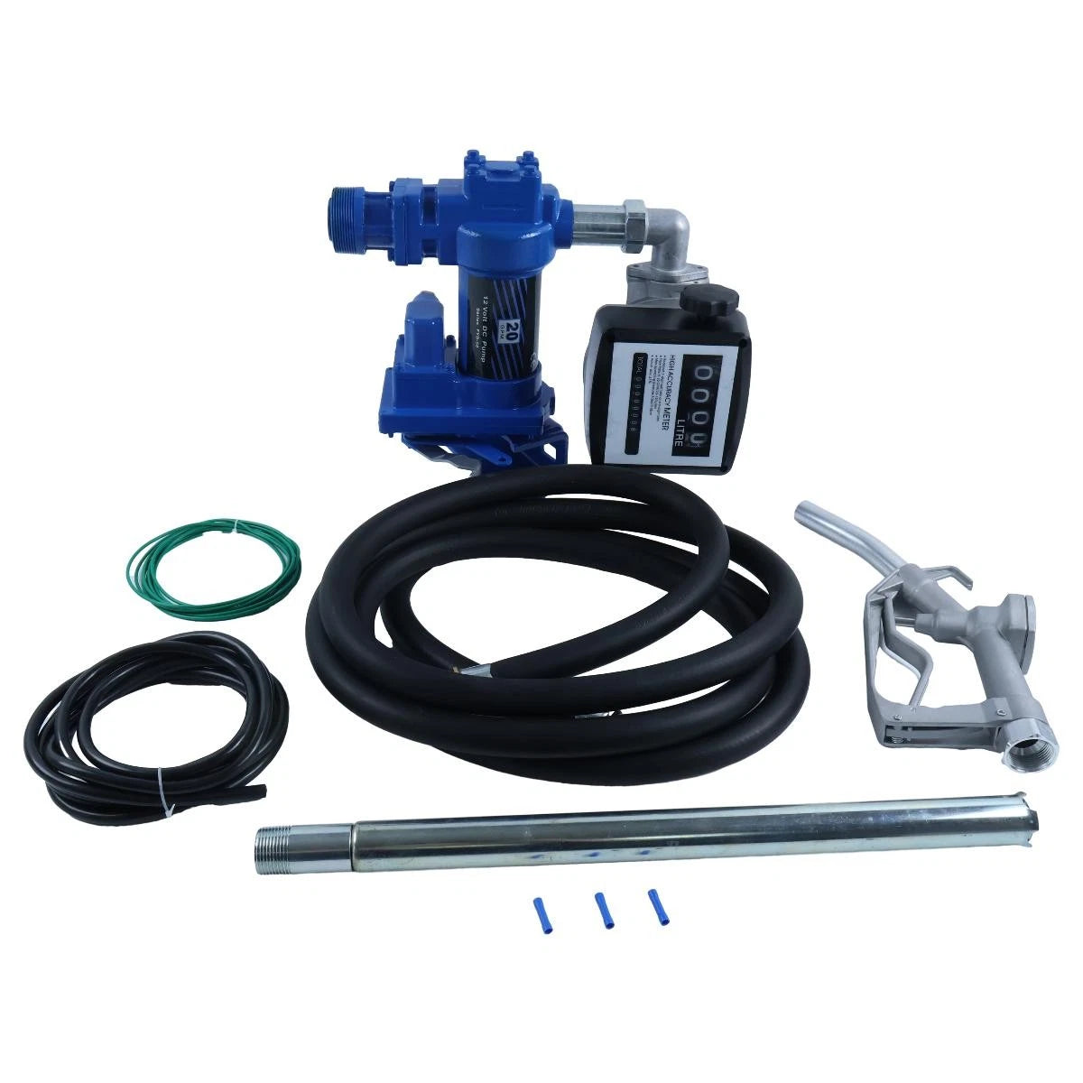 20gpm 12V Gasoline Fuel Transfer Pump Unit Fyb-50 W/ Liter Meter