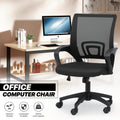 Adjustable Height Swivel Office Chair in Black