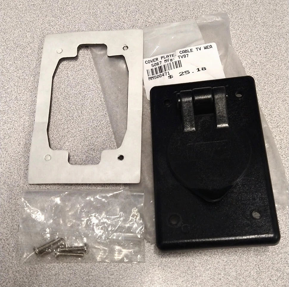 Marinco Cable Tv, Cover Plate Tv97