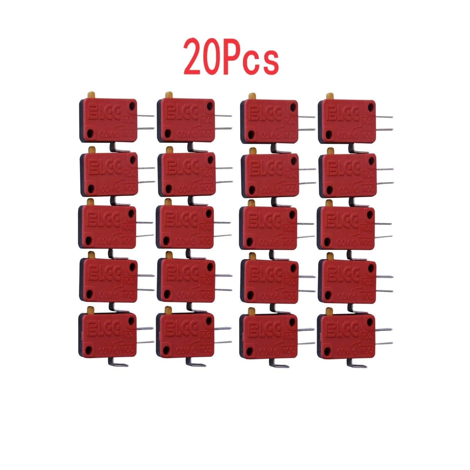 10/ Red New 3 Pin Microswitch Push Button For Arcade Mame Jamma Games
