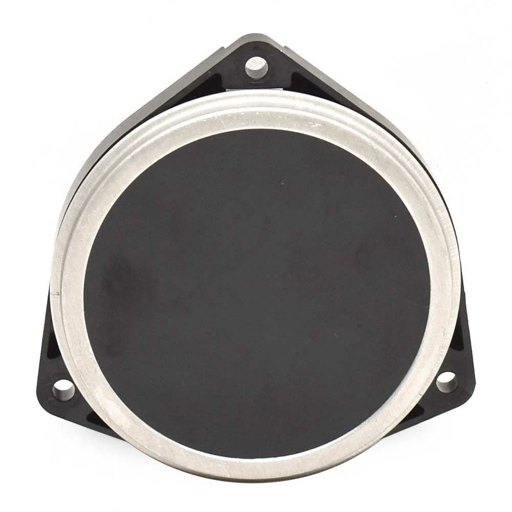 Faria Boat Blank Gauge Filler Black Silver by Faria