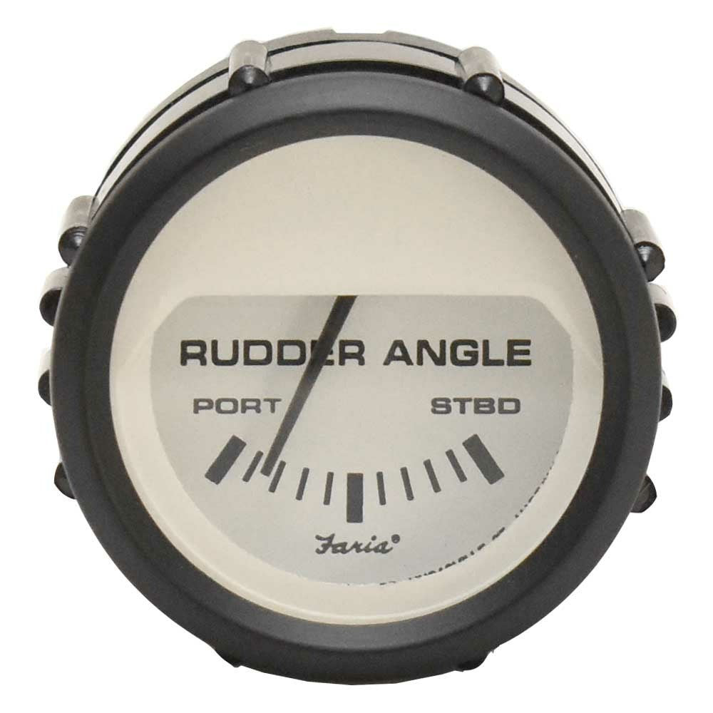Faria Boat Rudder Angle Gauge GP7376B | Euro White 2 InchOpens in a ne