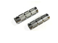 Harddrive Retro Chrome Dual Cable Grip Set For V-twin Motorcycles