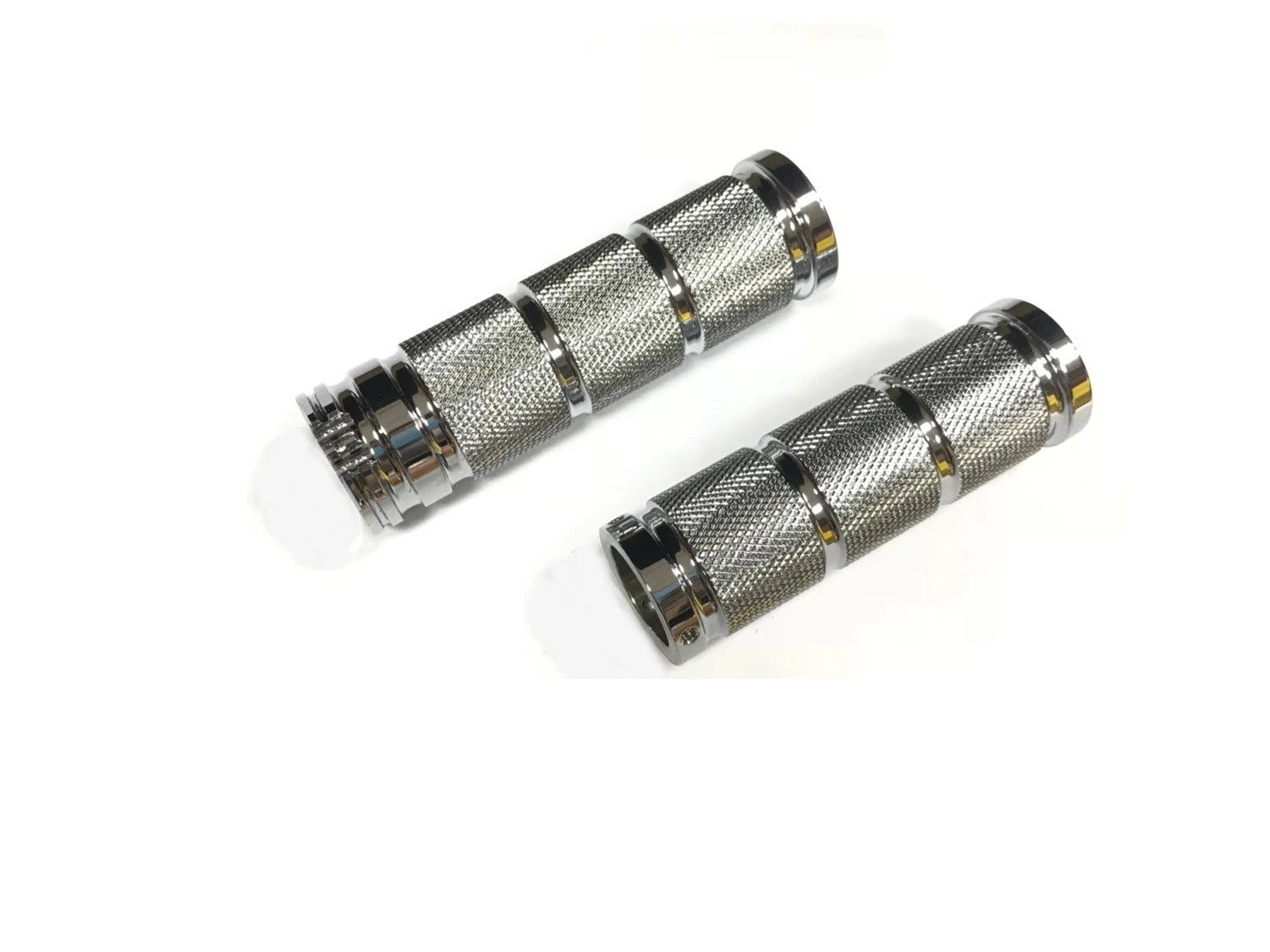 Harddrive Retro Chrome Dual Cable Grip Set For V-twin Motorcycles