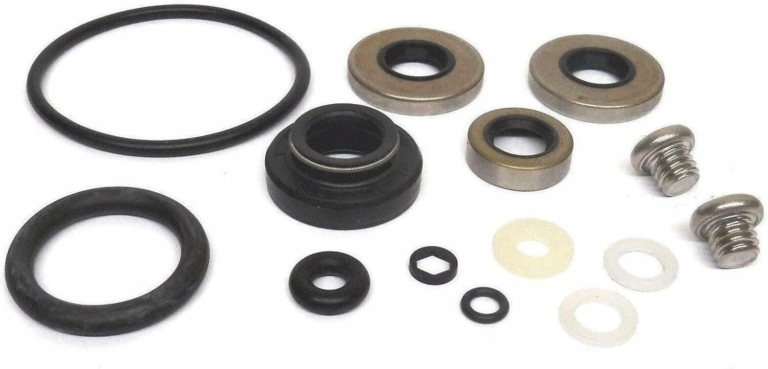 For Johnson Evinrude 9.9 15 Hp Lower Gearcase Seal Kit W/drain Screws