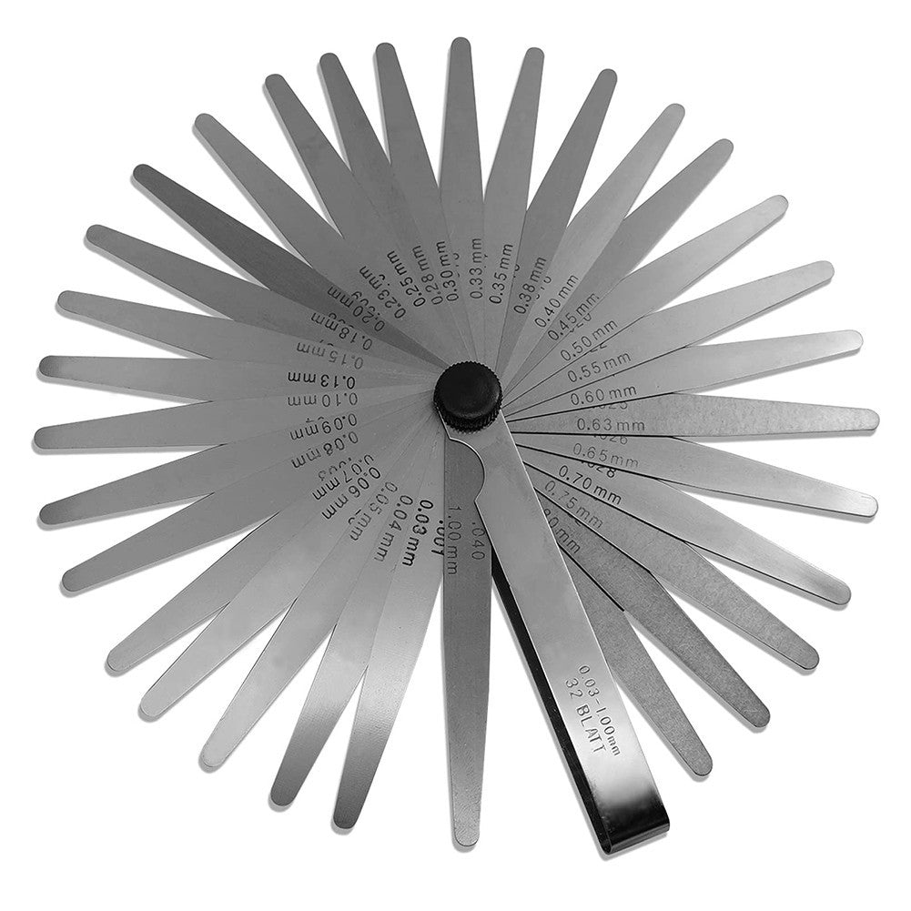 0.03-1.00mm Feeler Gauge Auto Parts Feeler Gauge | Hook & Hull Co