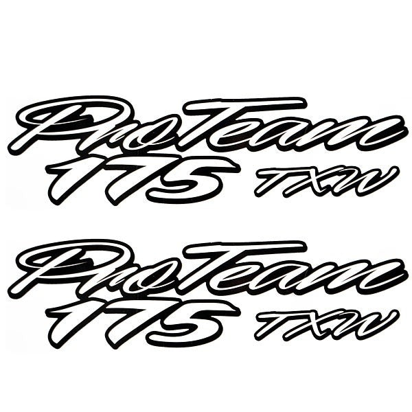 Tracker Boat Decal Pair Black White by Tracker