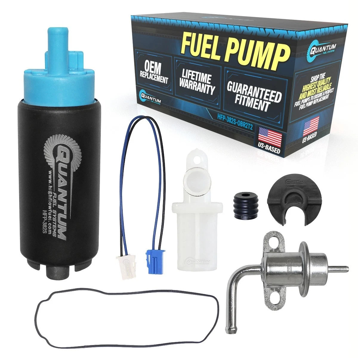Qfs Outboard Fuel Pump +Reg+tank Seal 2004-23 Yamaha F/fl/lf150