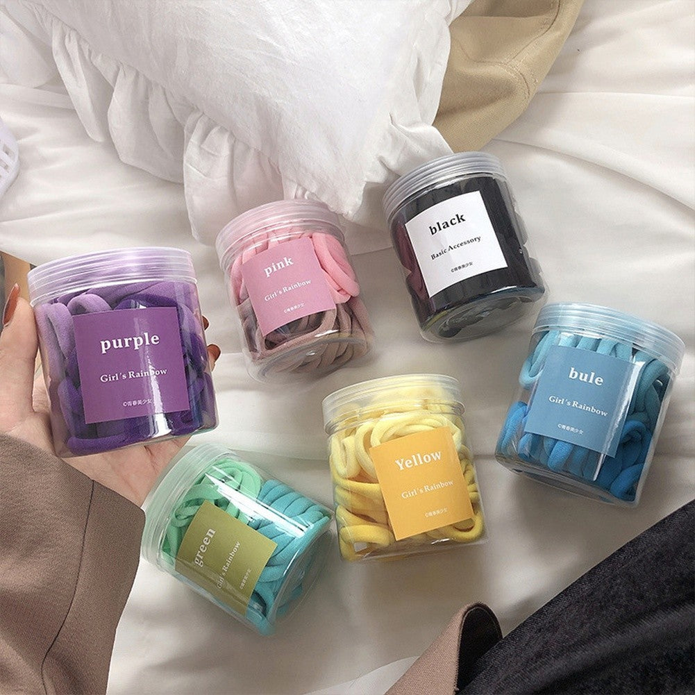 50 Piece Nylon Korean Hair Ties