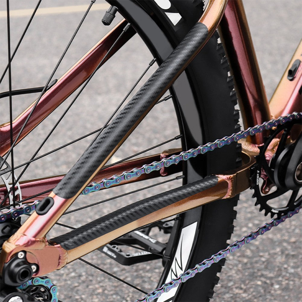 Carbon Style Frame Chain Sticker for Bike