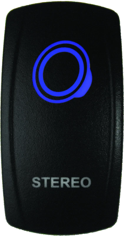 Dragonfire Racing Lighted Switch Stereo On/off Blue