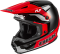 Fly Racing Kinetic Dbk Off-road Helmet Large Black Red Grey - Dot &
