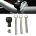 Handlebar Motorcycle Clamp W/ 1 Ball And M/8 Screws For Ram-b-367u