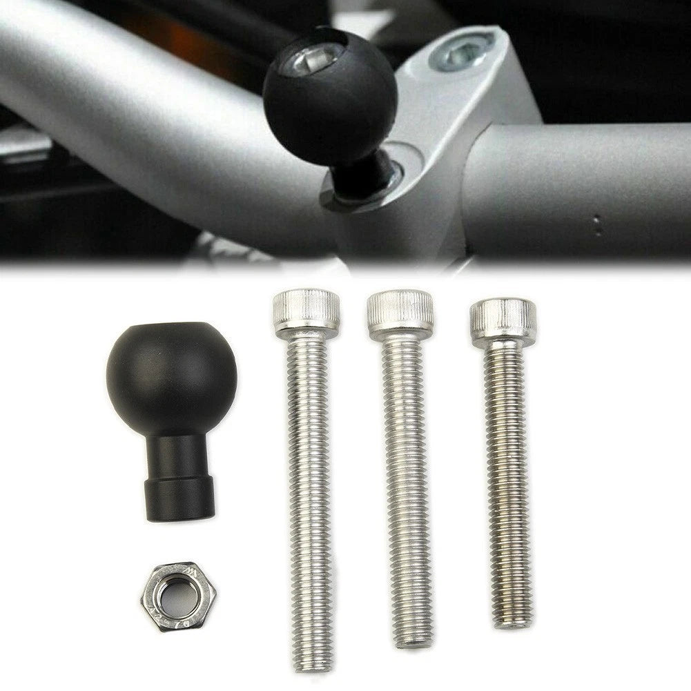 Handlebar Motorcycle Clamp W/ 1 Ball And M/8 Screws For Ram-b-367u