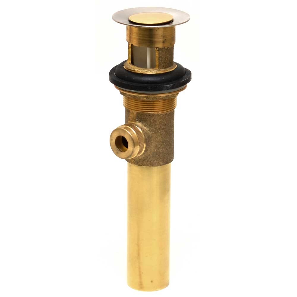 Boat Pop-Up Sink Drain 1 1/2 Inch Brushed Brass by Carver