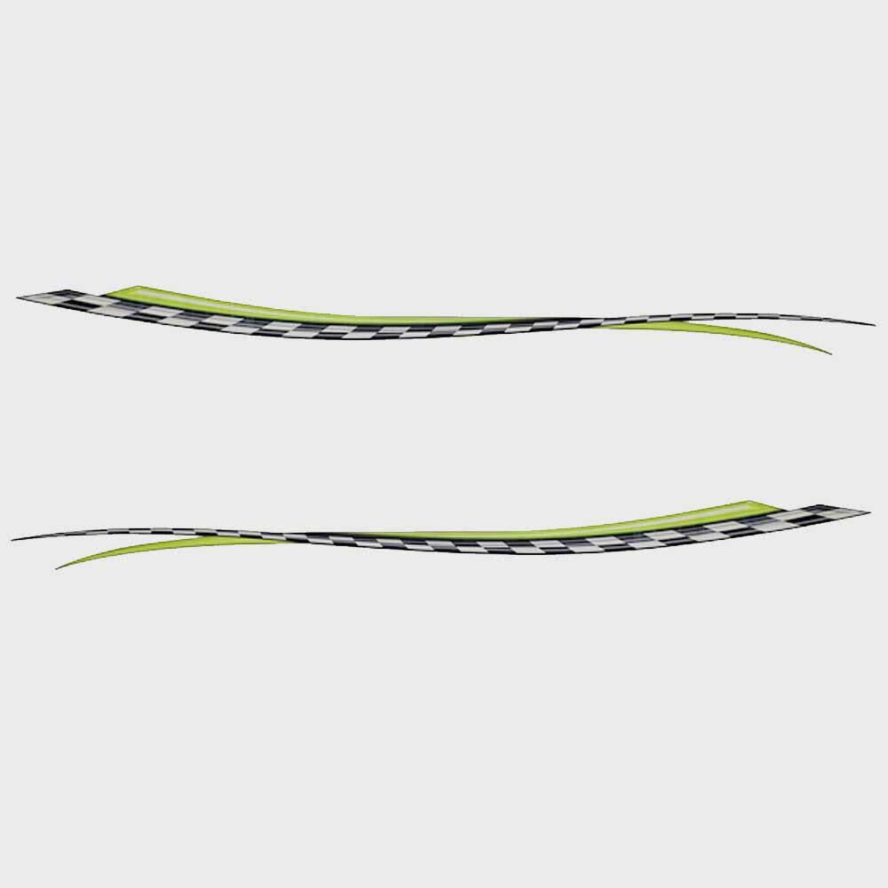 Boat Graphic Decals Larson Black/White/Green by Larson