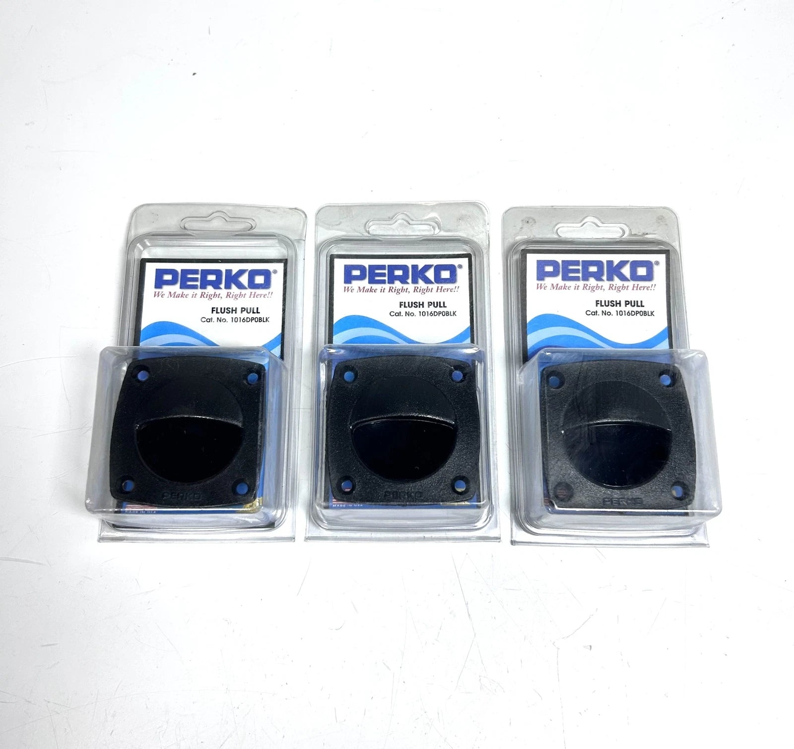 Perko 1016dp0blk, Black Plastic Flush Pull 2 1/4'' | Hook & Hull Co