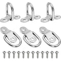 6 Pack D Ring Tie Down Anchors Suitable For Flatbed Trailers, Utility