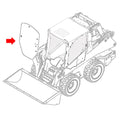 Cab Glass - Front Center Fits John Deere 332e 319e 328e 318e 320e