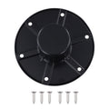 Round Flush Mount Black Table Leg Base For Rv And Boat Trailer Floor