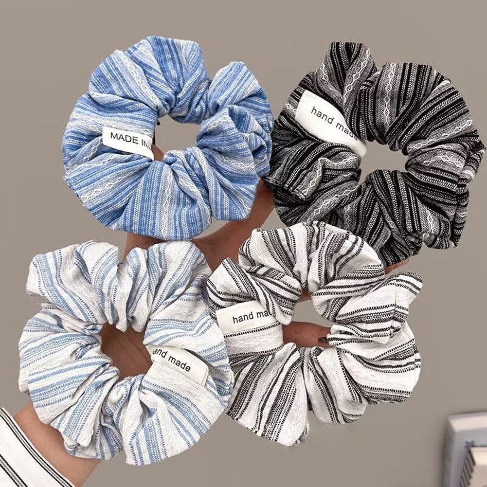 Casual Wear Striped Scrunchies