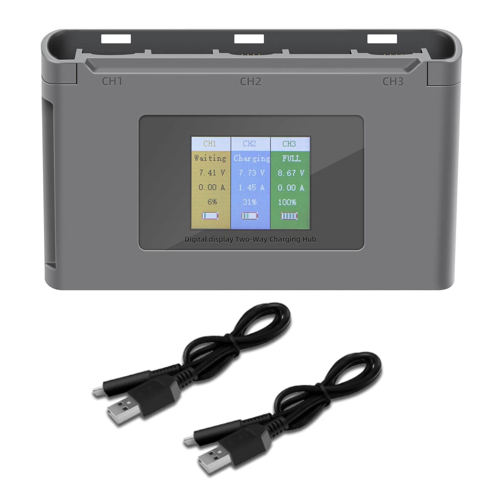 Usb-c Qc Charger Hub Intelligent Multi-charging For Dji Mini 2/mini
