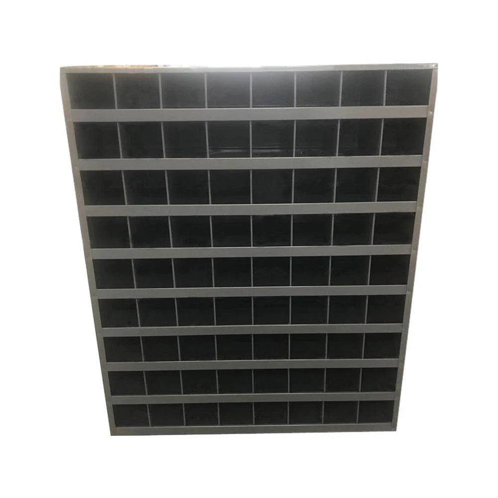 S.149484 72 Hole Steel Hardware Storage Bin, Grey