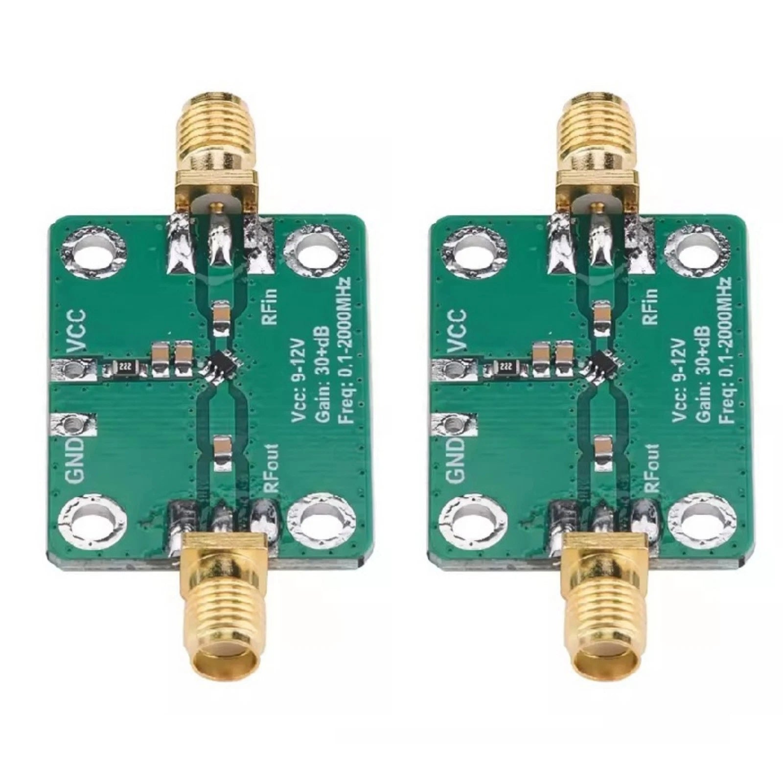 Rf Wideband Low Noise Amplifier Module 0.1-2000mhz 30db Gain 9-12V